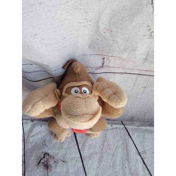 Donkey Kong Plush Super Mario Brothers Toy Stuffed Animal Doll 8in Doll - Picture 2 of 7